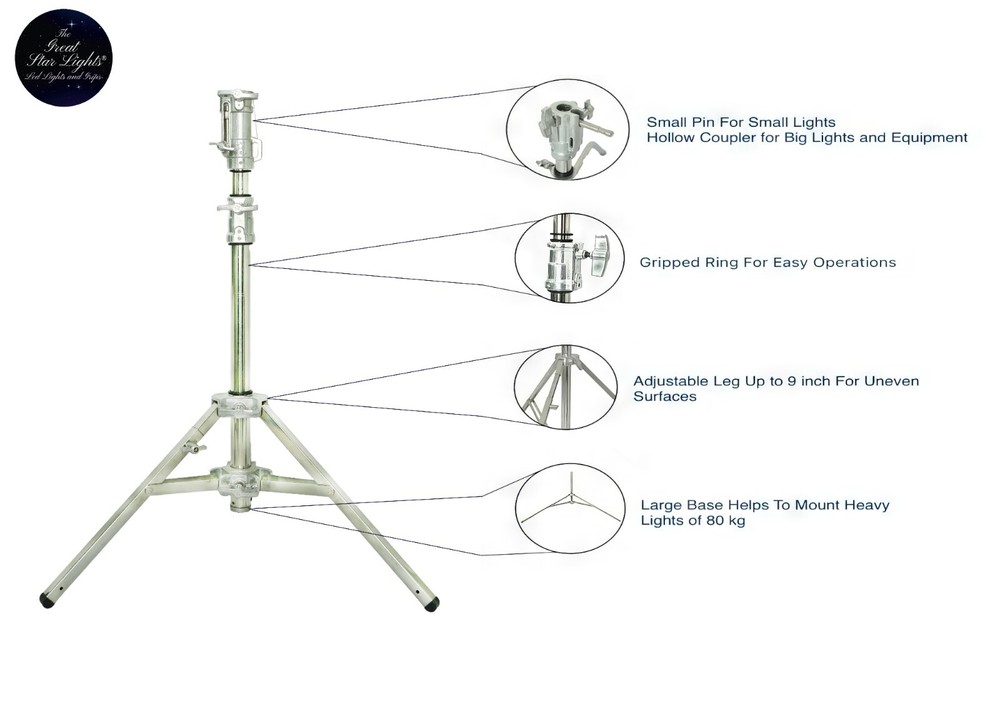 Combo Mini Lowboy Light Stand Single Raise