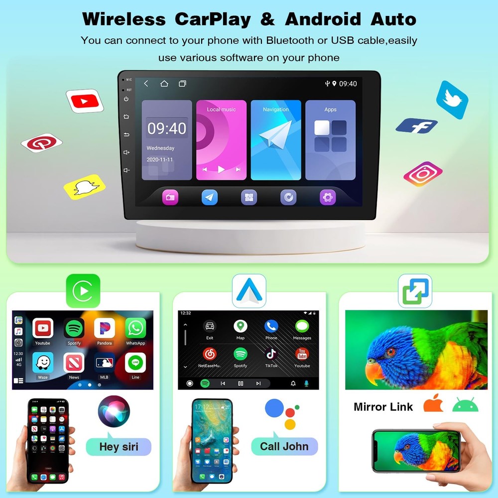 Android Stereo for Forester 2012-2014 GPS Carplay Bluetooth FM Camera 2+32G