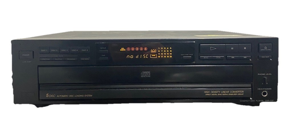 Sony 5 Disc CD Changer CDP-C27 - Working