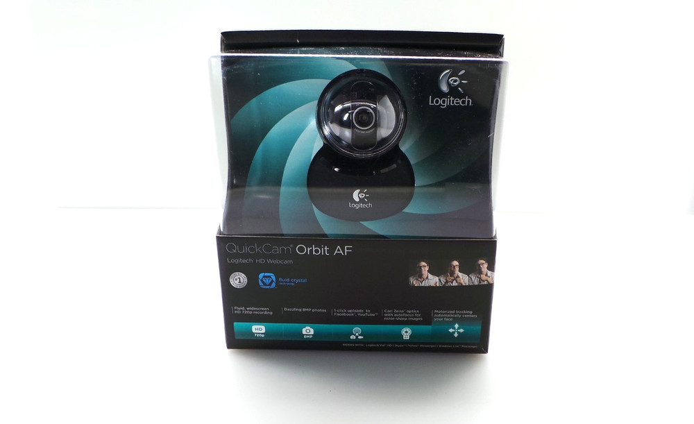 LOGITECH QuickCam Orbit AF Motorized Tracking Webcam Carl Zeiss - Open Box