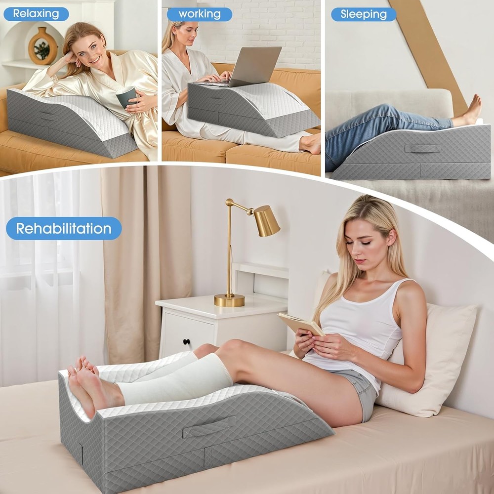 Almohada Elevación Pierna Espuma Memoria Ajustable