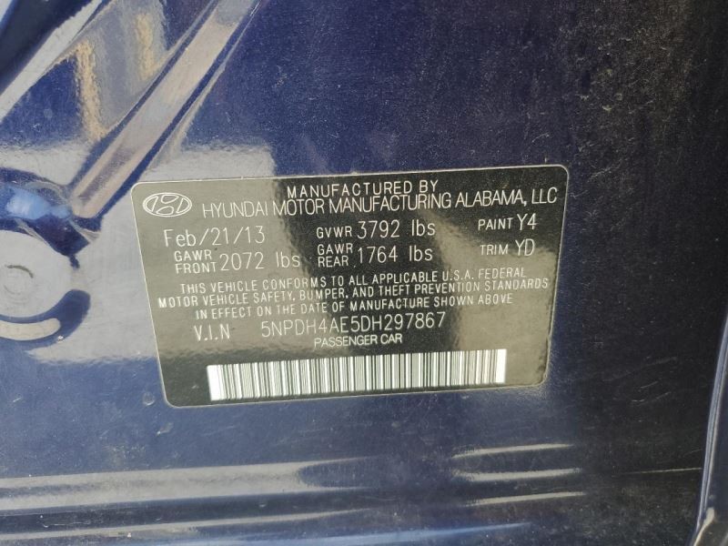 ELANTRA 2013 Transmission Shift 641005