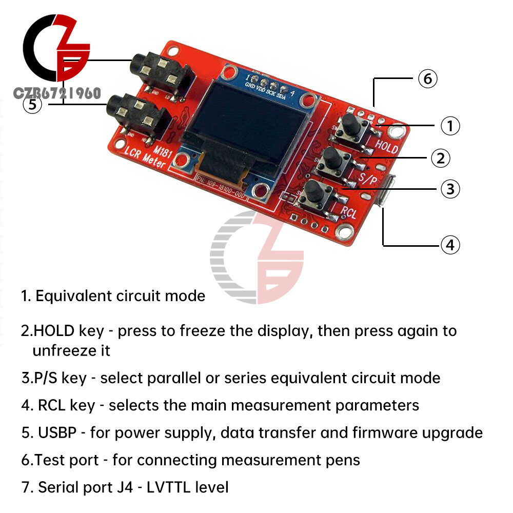 M181 LCR Bridge Tester Module Kit DIY Inductance Capacitance Meter Component Kit