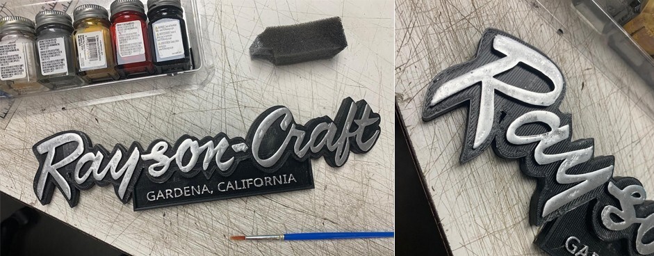 1 Rayson-Craft Boat Decals Plastic Replica