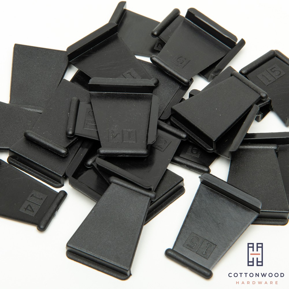 SOLID Pull Tabs for Window Screens - BLACK -- MADE IN THE USA - FREE SHIPPING
