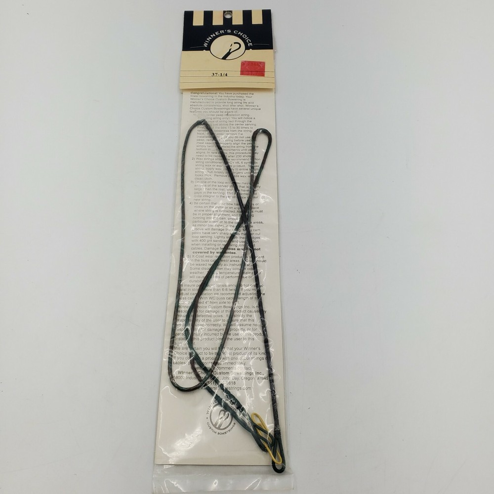 Winner's Choice 37 1/4" Length Loop Spec Med 20 Strand Material 8125 Bowstring