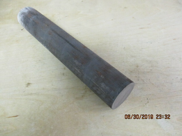 2-1/2" Diameter Class 40 Cast Iron Rod  12" Long  16 lbs