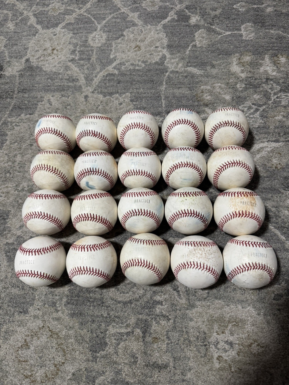 Major League Game Used Practice Balls Set of 20