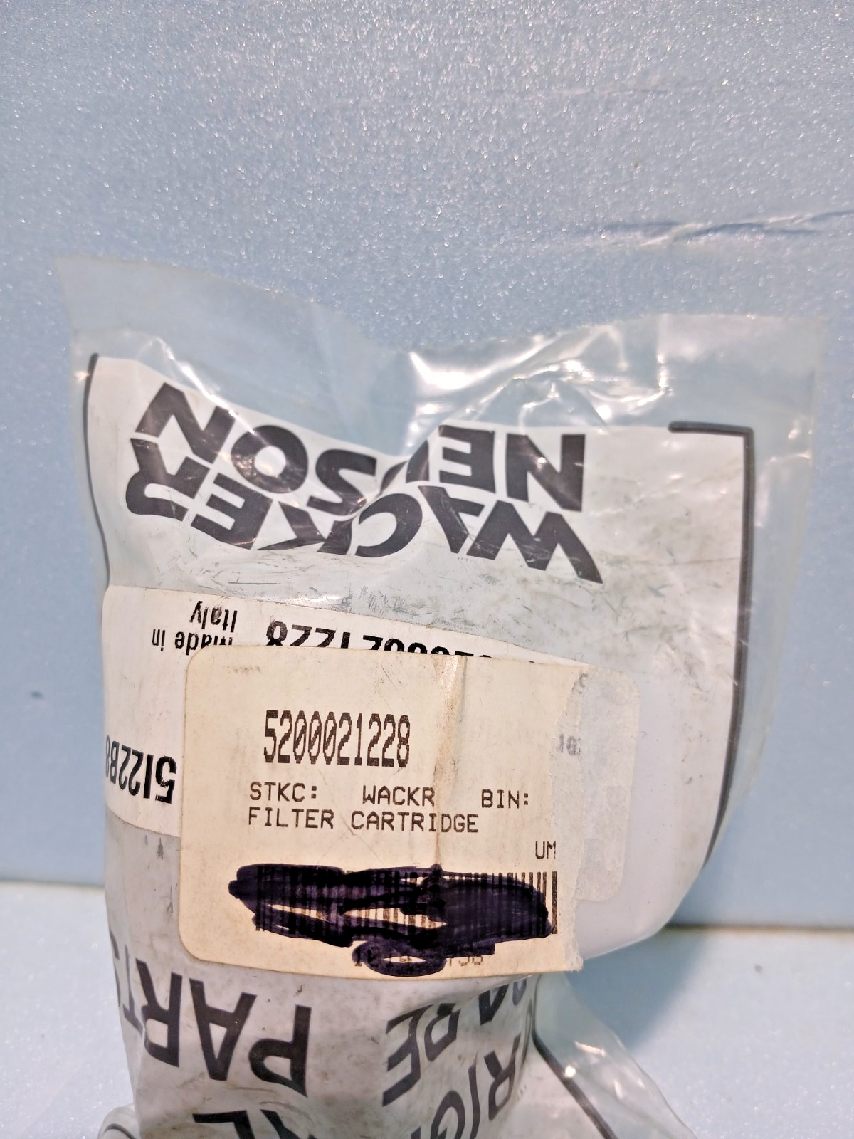 New Wacker Neuson 5200021228 Filter Cartridge - Genuine OEM Fuel Filter