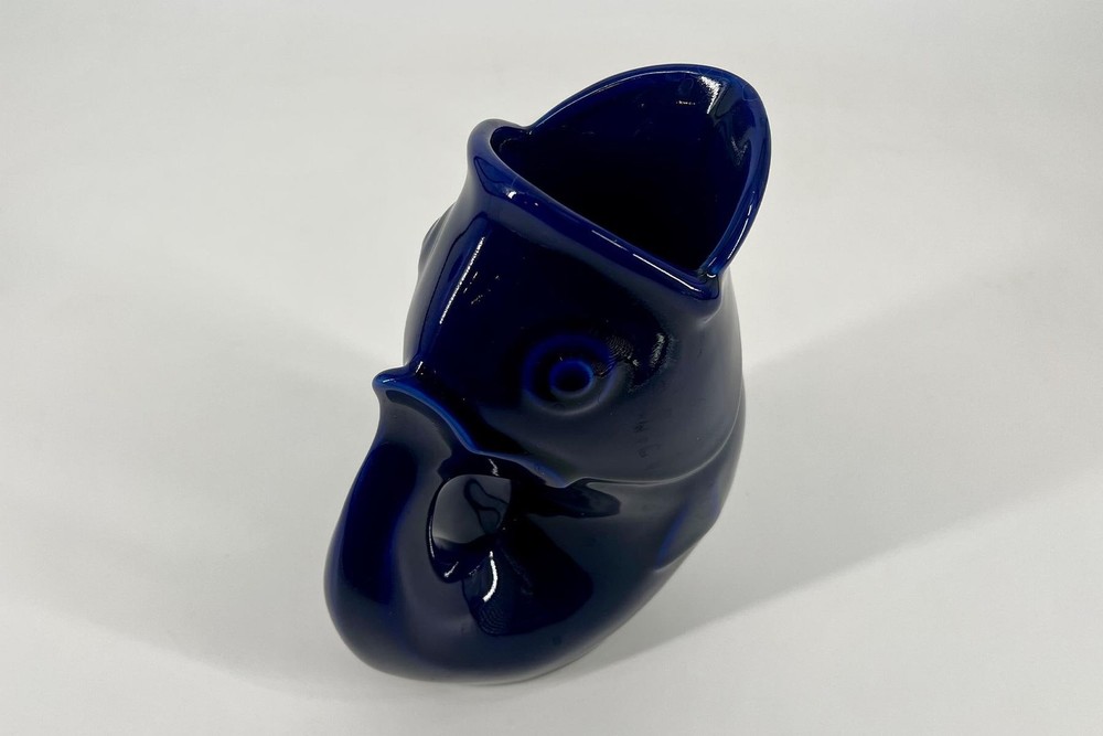 Cobalt Blue Fish Pitcher