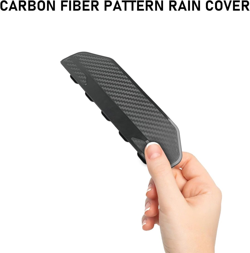 2PCS Universal Snap-On Side Mirror Rain Guards | Car Mirror Rain Visor Eyebrow C