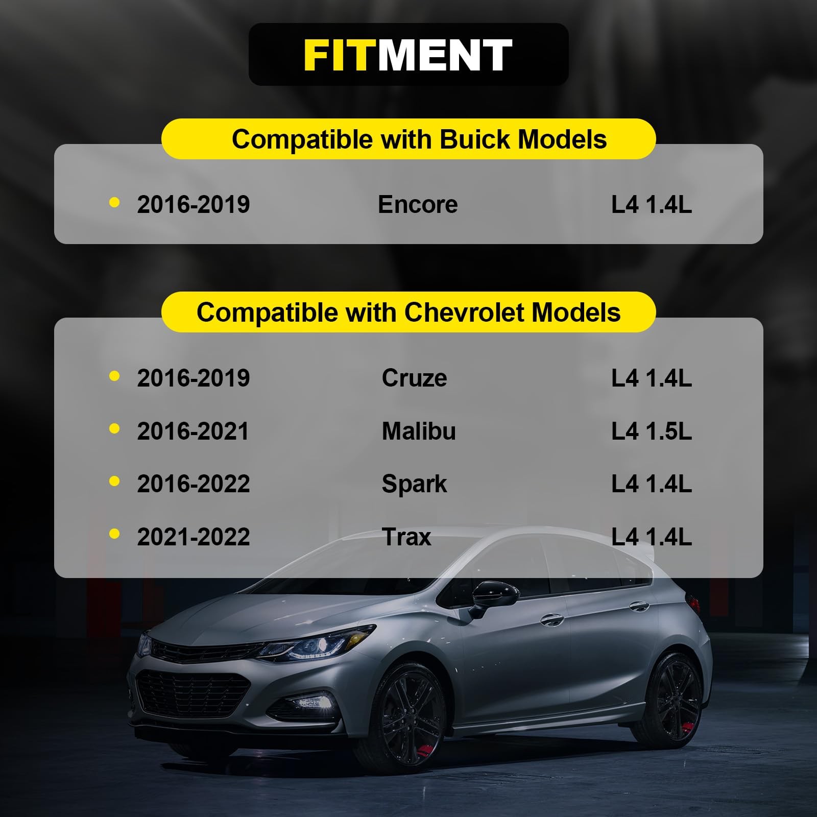 Intake & Exhaust Camshaft Timing VVT for 2016-2021 Chevy Cruze Malibu 1.4L 1.5L