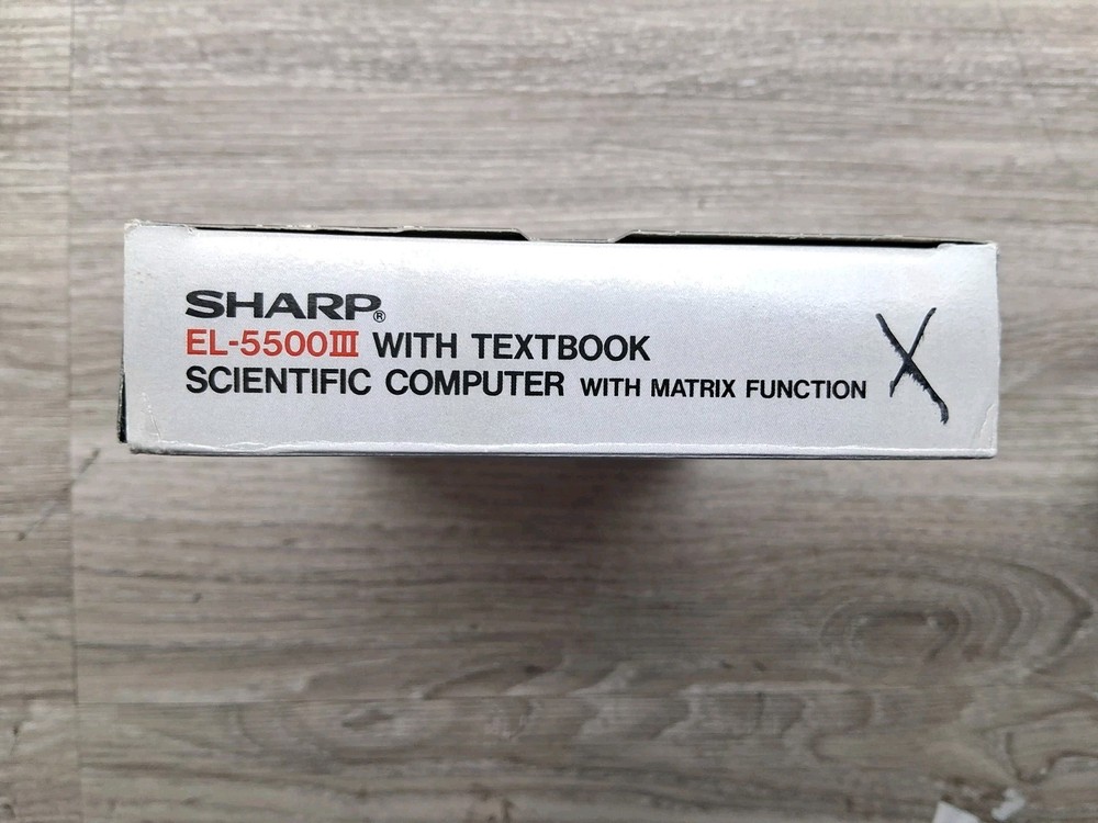 Sharp EL-5500III With Textbook Scientific Computer / Matrix Function ( Read ) !!