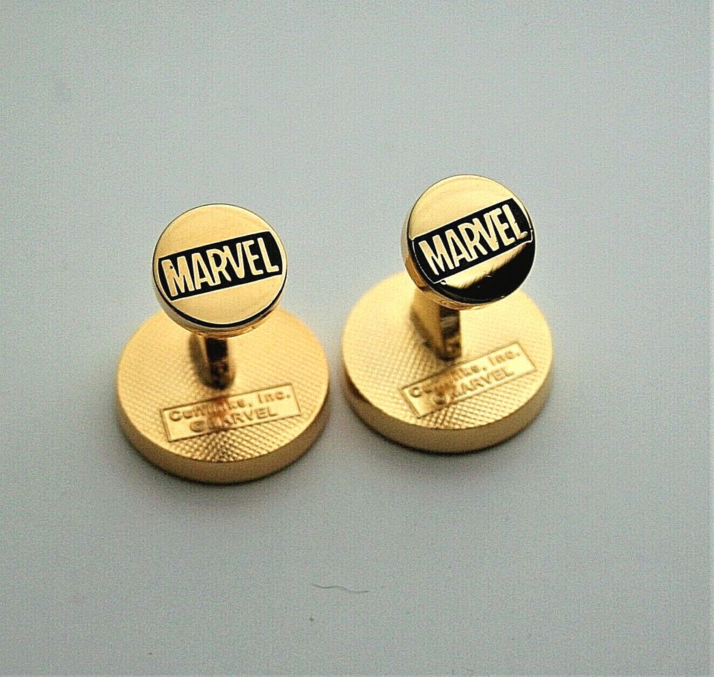 Marvel Comics Subtle Iron Man Face Helmet Cufflinks New Gift Box