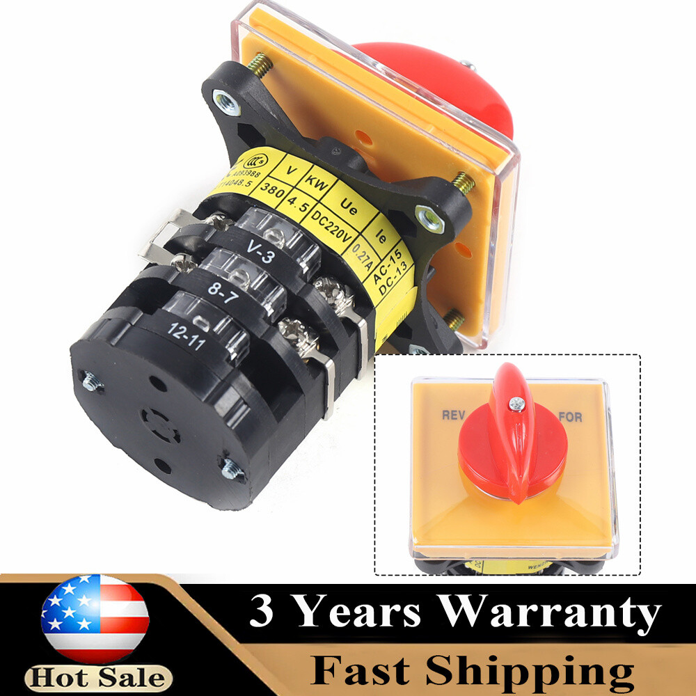 Forward Reverse 3 Phase Motor Mill Switch Bridgeport Milling Machine Switch USA