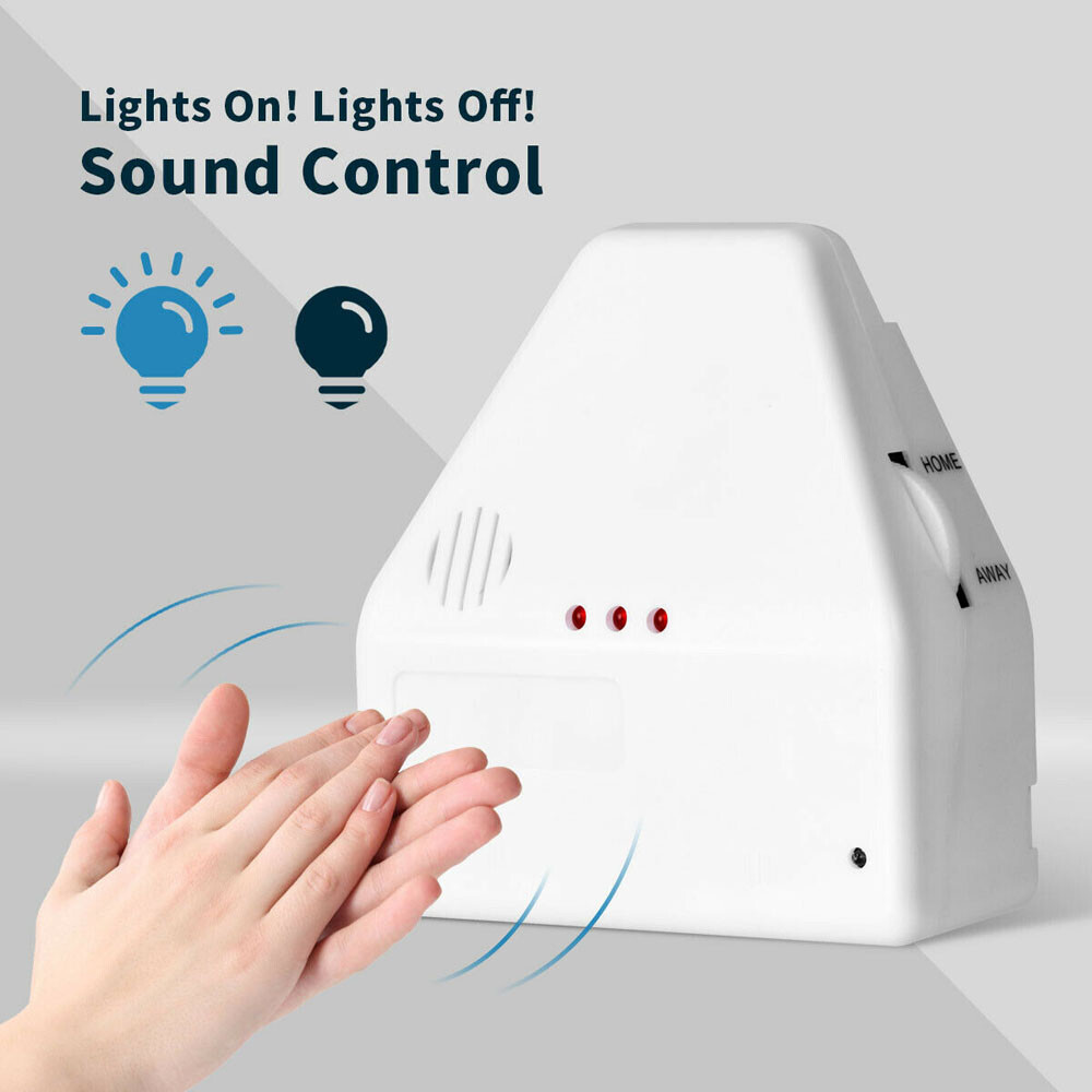 Clapper Sound Activated Clap On/Off Light Switch Wall Socket Outlet Adapter