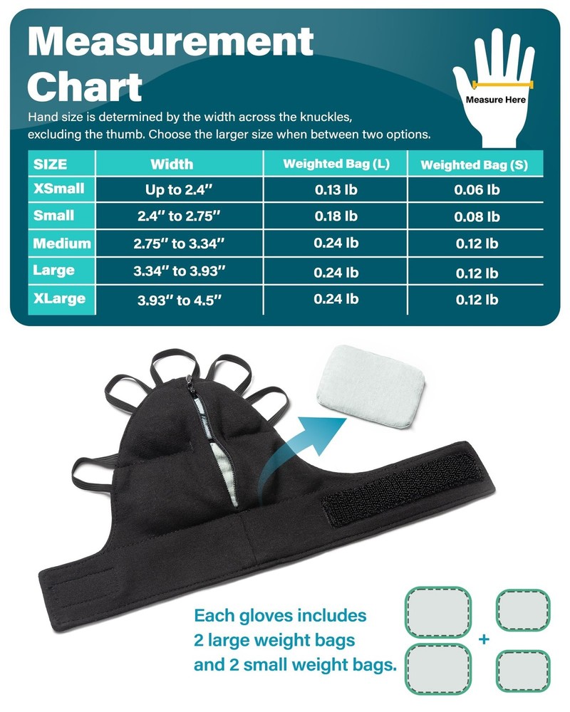 SteadfastGrip Variable Weight Gloves: Effective Tremor Management and Improve...