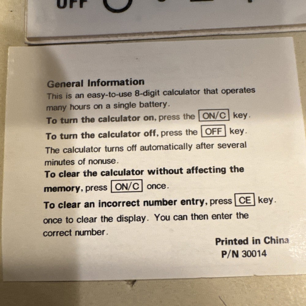 Neiman Marcus Calculator Shaped like Matchbook - silver, does not work