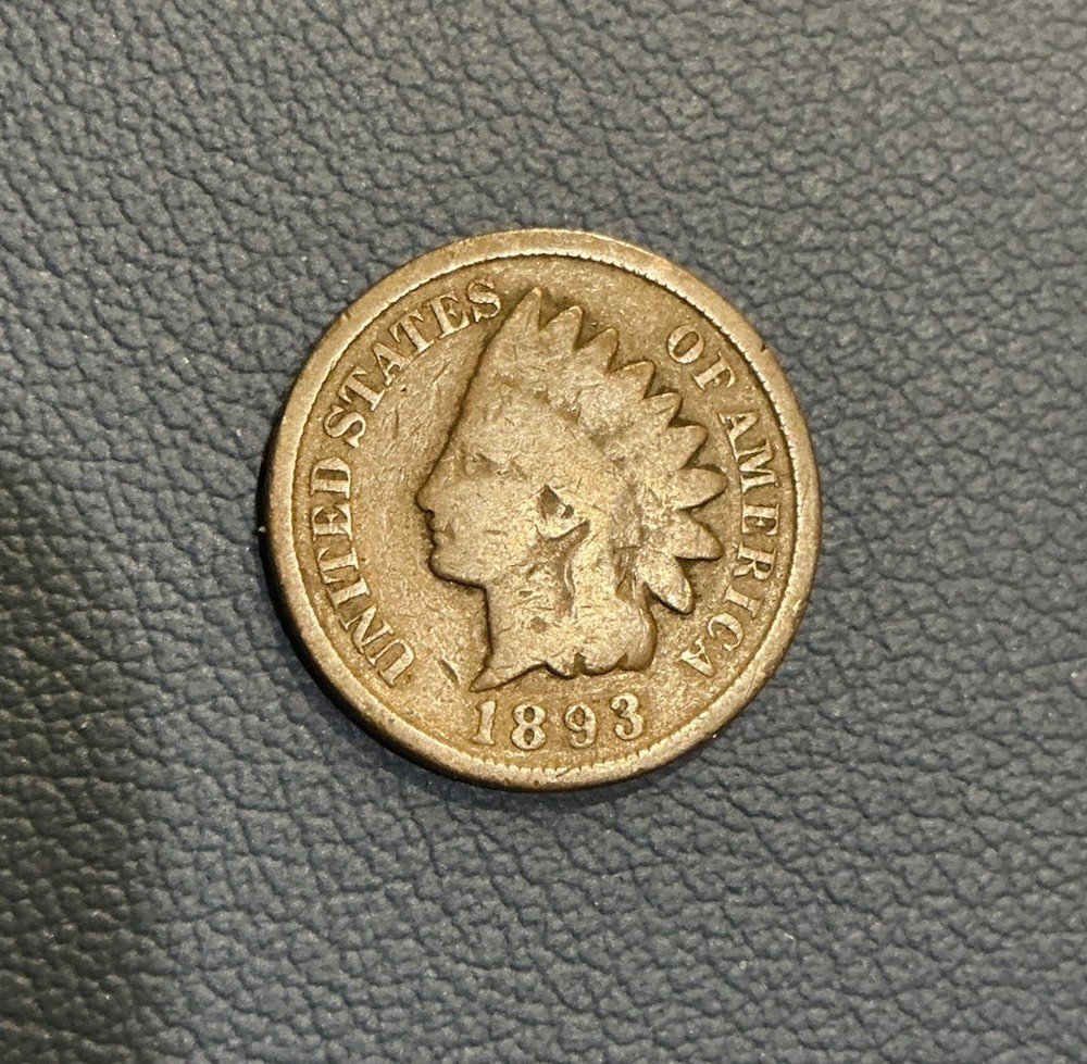 1893 Indian Head Cent - Old US Copper