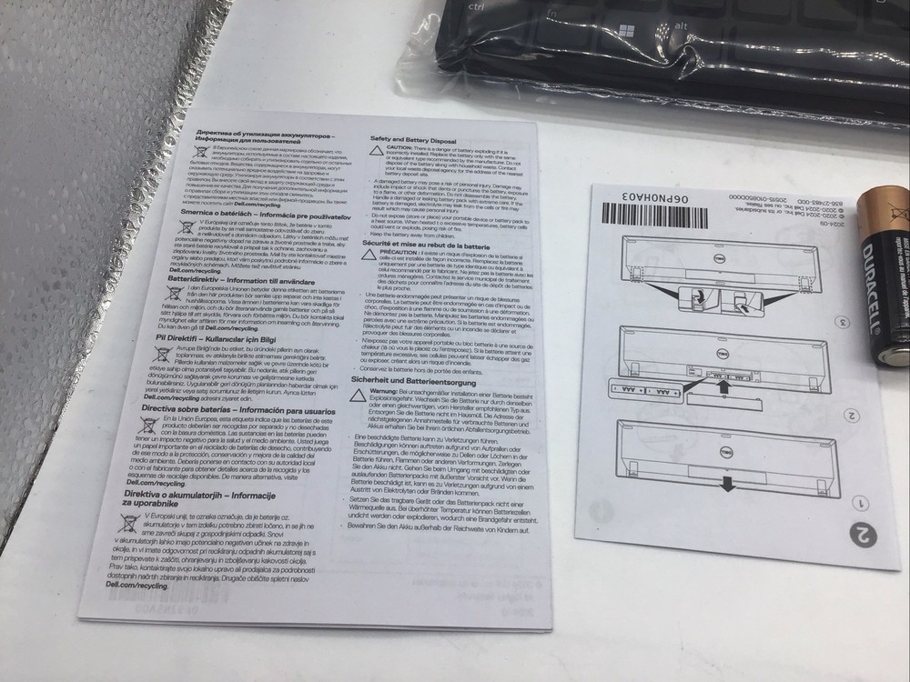 Dell Pro KM5221W Keyboard & Mouse New In Box 12 Programmable Function Keys Read