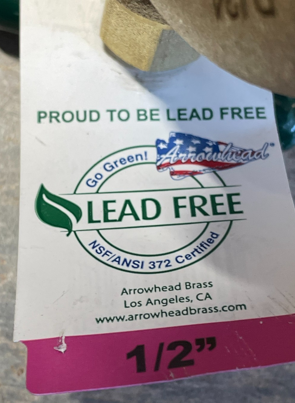 Arrowhead 301LF 125 psi Brass Single Handle Hose Bibb 3/4 in.