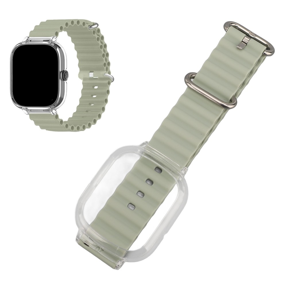 Silicone Replacement Wristband for with Transparent PC Frame Soft Strap