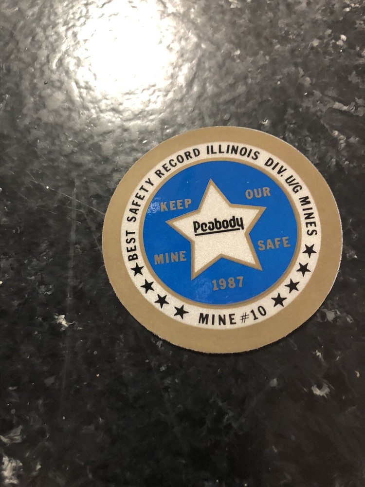 coal mining stickers  Jm.   Nice Peabody