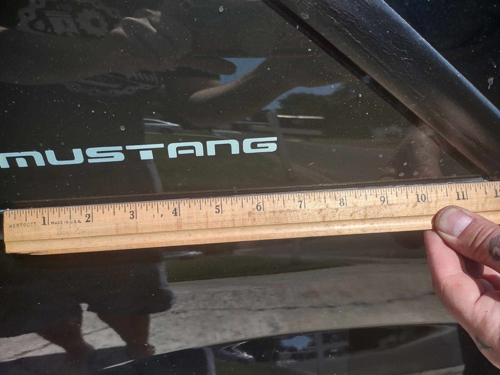 79-93 fox mustang quarter window sticker decals 4 pack !