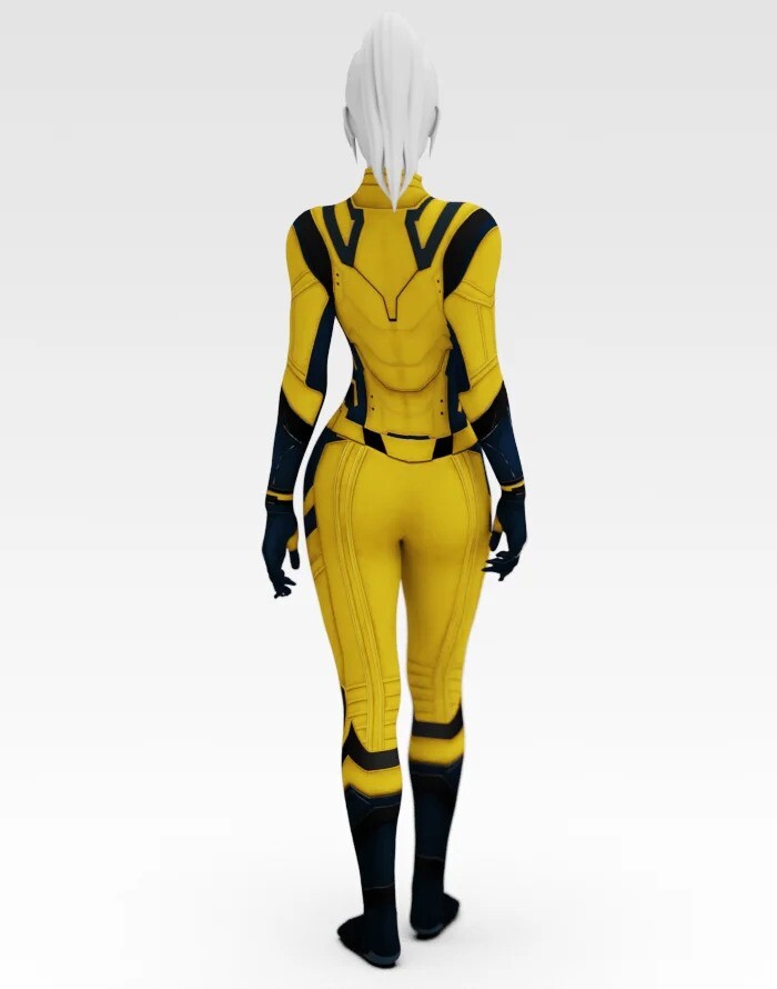 Wolverine Female Spandex Costume, XS-XXXL, Adults Triple Claws Superhero Outfit