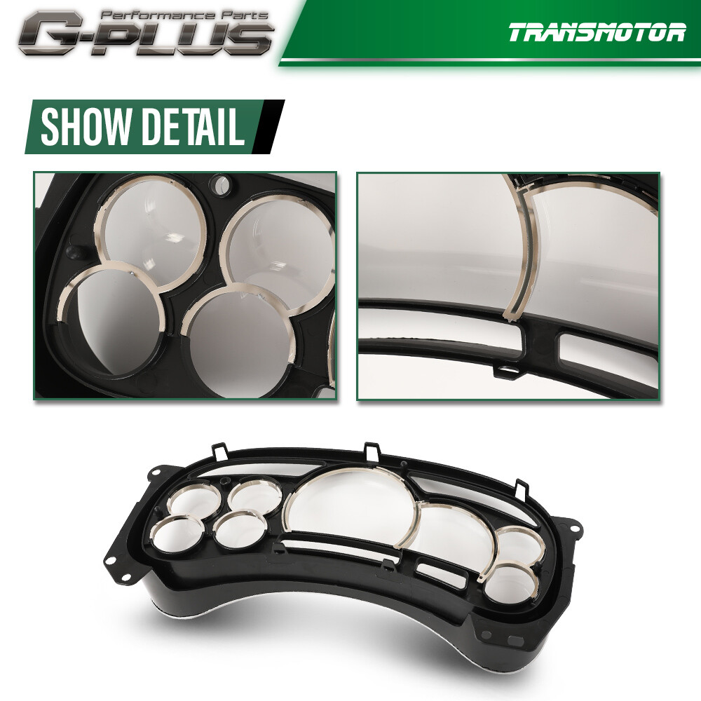 Gauge Cluster Lens Cover Chrome Rings for 2003 04 05 06 GM Trucks SUVs Escalade