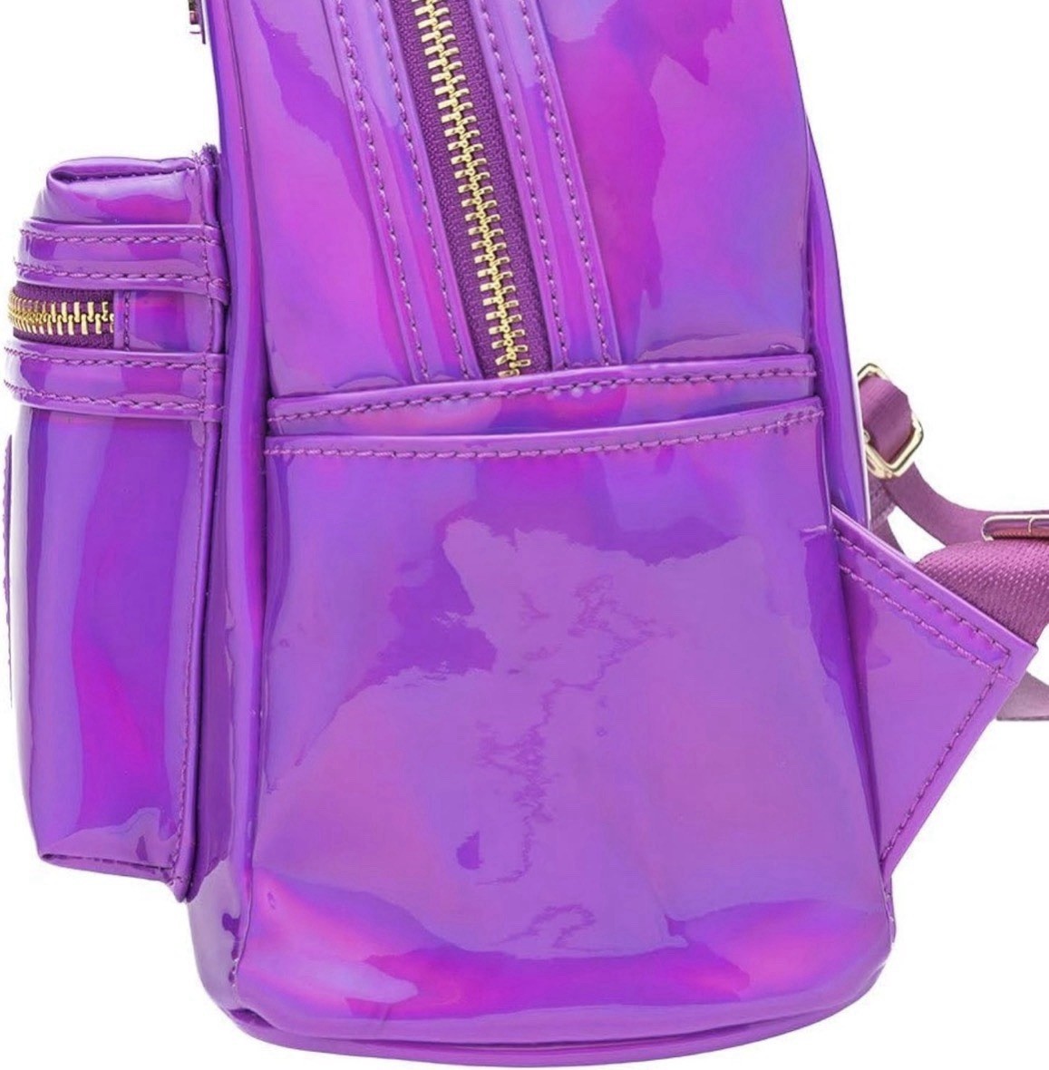 Loungefly Disney Mickey Mouse Holographic Amethyst Mini Backpack NWT
