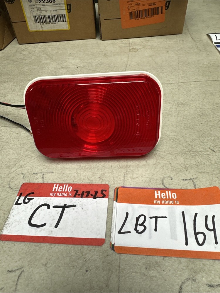 Grote 52202 Rectangular Stop Tail Turn Light Red