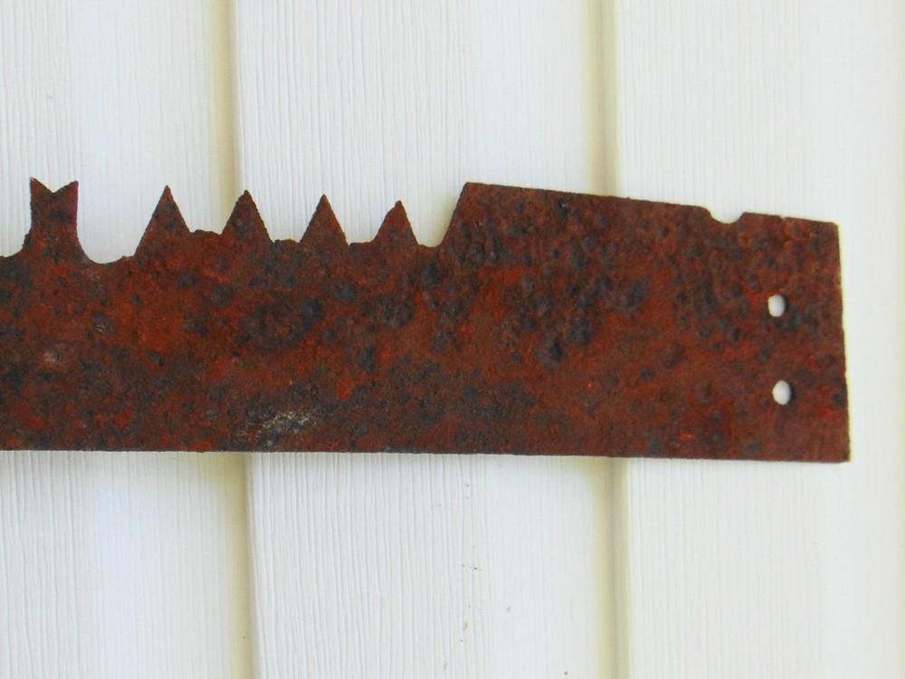 Antique SAW 2 man crosscut 72" primitive rustic logging rusty decor no handles