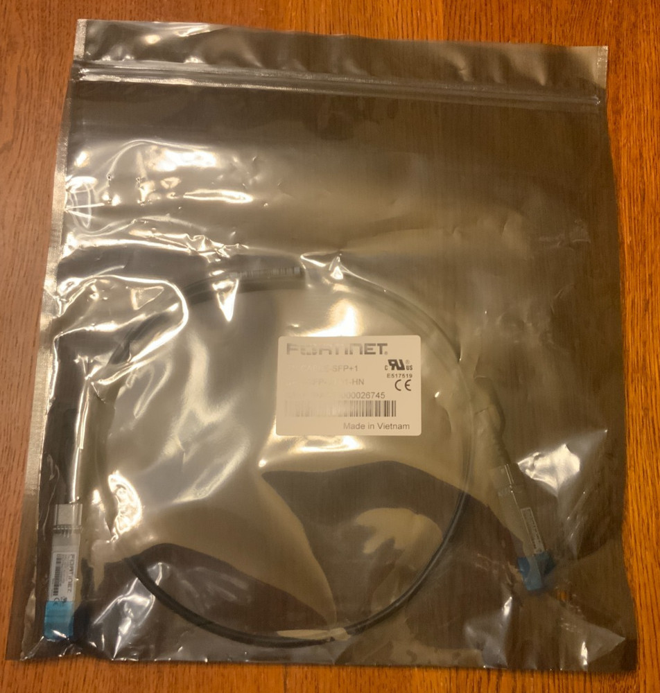 Fortinet CR Direct Attach Cable, Model# FN-CABLE-SFP+1