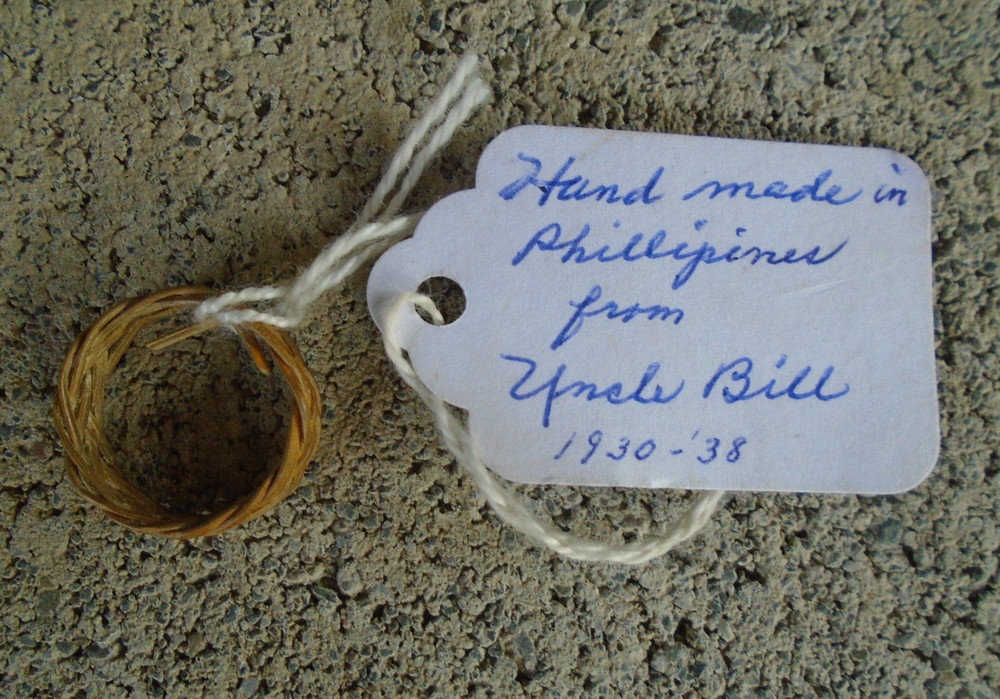 Philippines hand made fiber ring