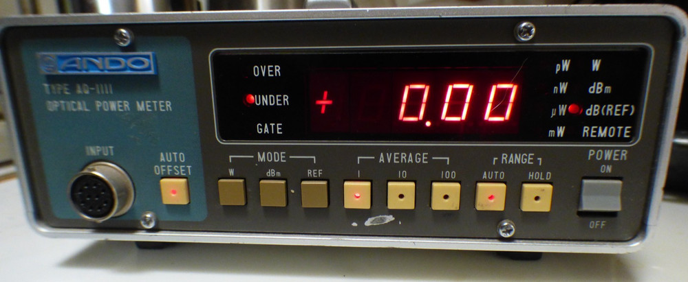 ANDO AQ-1111 Optical Power Meter  - used, untested; turns on