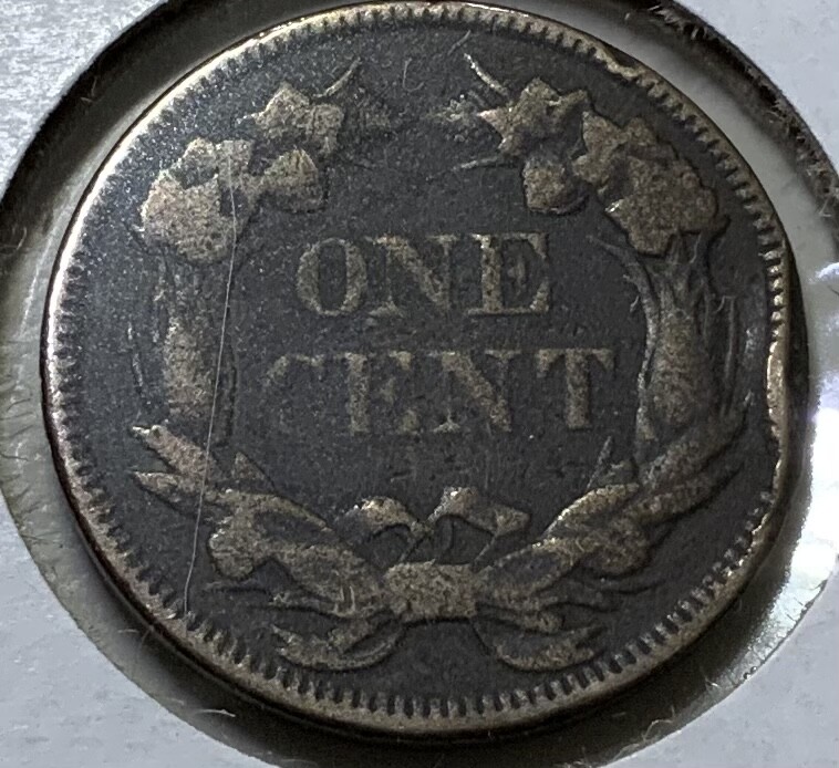 1858 United States Flying Eagle Cent 1c (Large Letters)