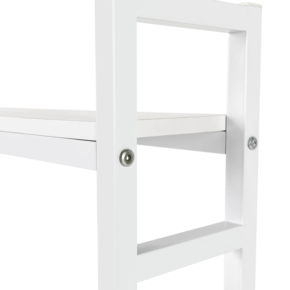 2 Layers Desktop Computer Bookcase Display Shelf for Home Office Workers