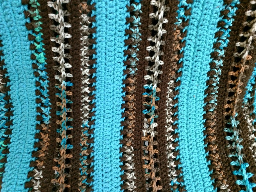 Handmade crochet afghan / throw blanket