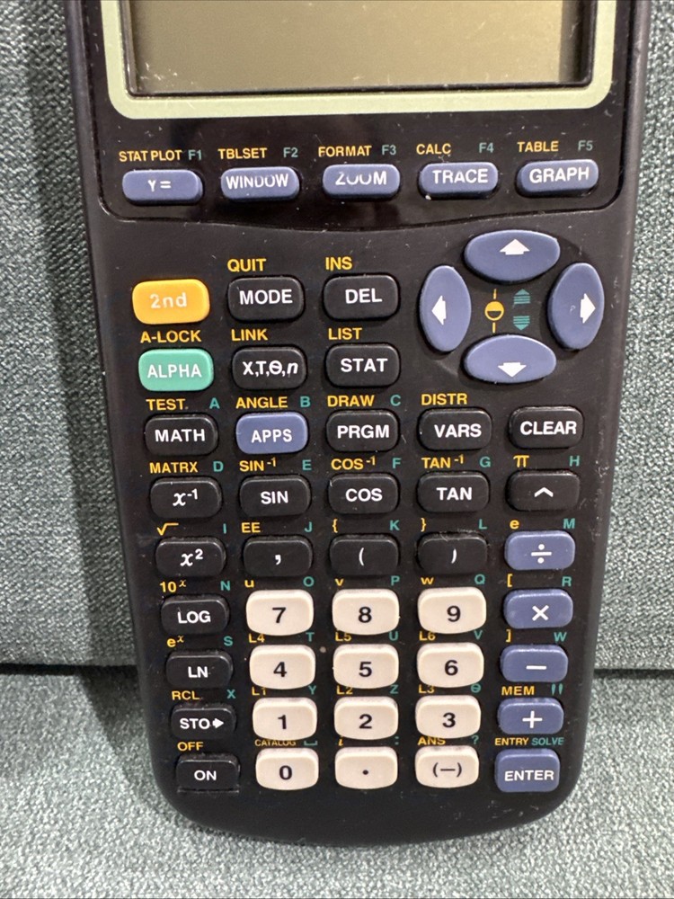 Texas Instruments TI-83 Plus Graphing Calculator - Tested and Working - W/ Cover