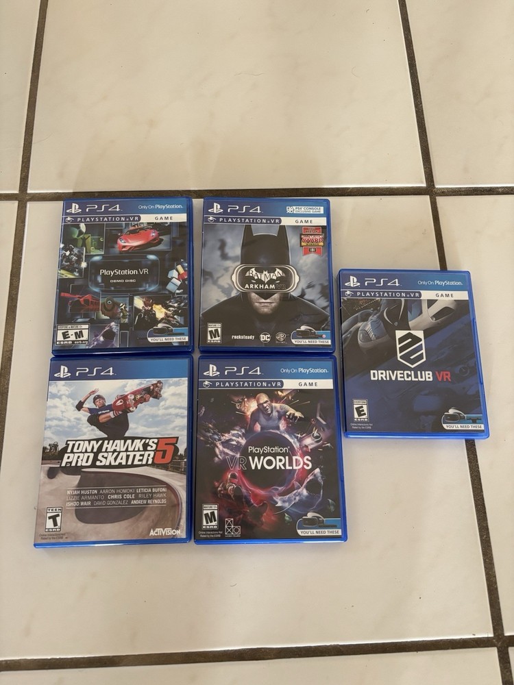 Sony PSVR Bundle Headset Camera 1 Controller 5 Games Free Shipping!