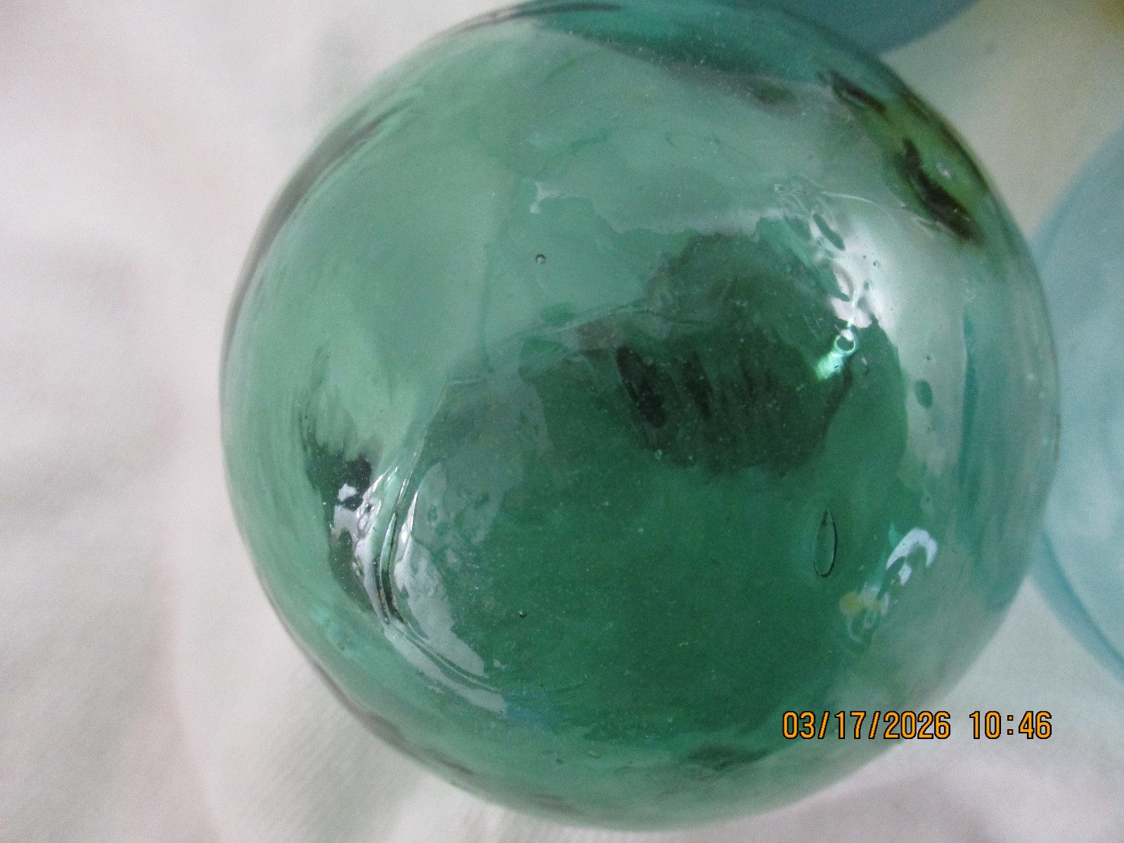 4 Glass Floats Japanese, Korean with Sequential HASH MARKS ! Alaska Beach Combed