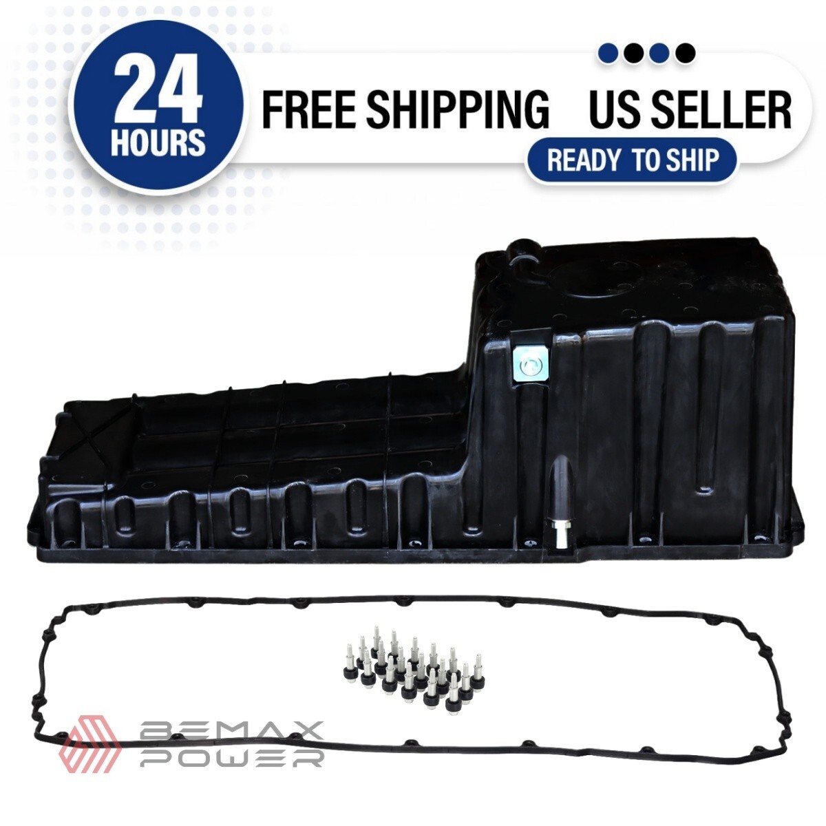 Engine Oil Pan Front Sump for Detroit Diesel DD15 A4720102313 with Gasket Kits