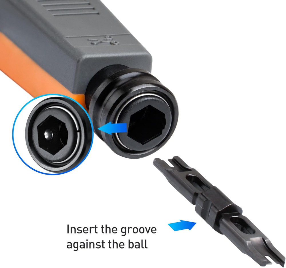 110 Punch down Tool with 110 Blade, Ethernet Punchdown Tool, Keystone Punch down