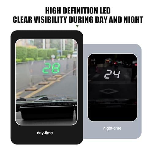 1 PC Heads Up Display, Large Font Digital Speedometer Projector, Plug and