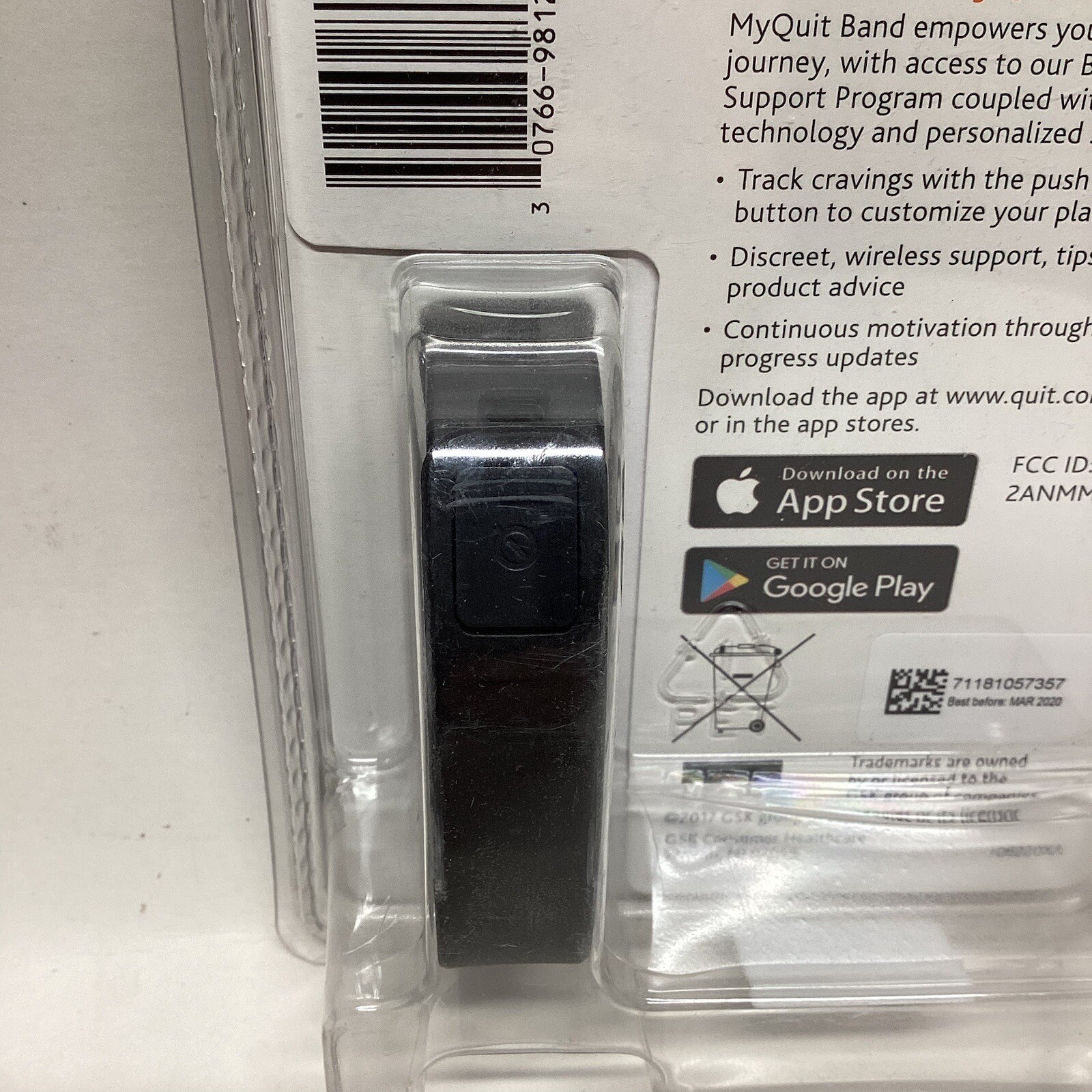 New My Quit Band- Track Your Nicotine & Analyze New