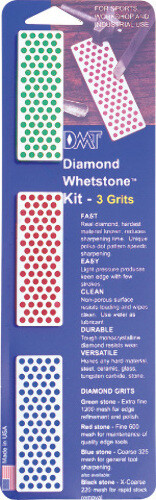 DMT Diamond Whetstone Kit W7EFC Includes fine, extra fine and coarse Sharpener.