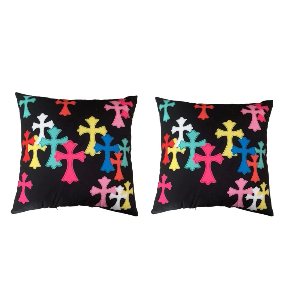 Throw Pillow Chromeheart Inspired