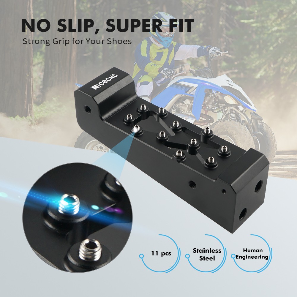 Left + Right Foot Pegs Stand Footrest For Yamaha Raptor 700 YFM700 R 2006-2024