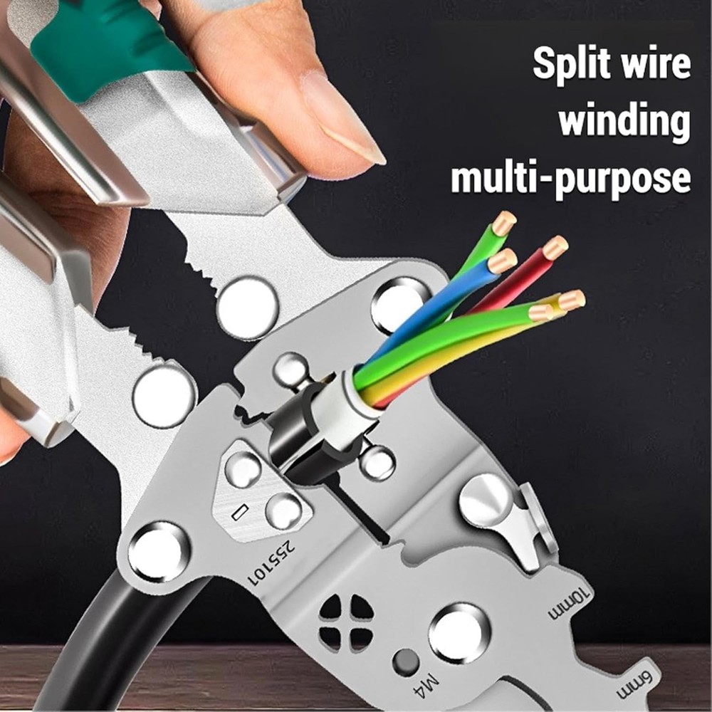 DIY Portable Multi-Functional Fold Wire Stripper Scissor With Electrical Test US